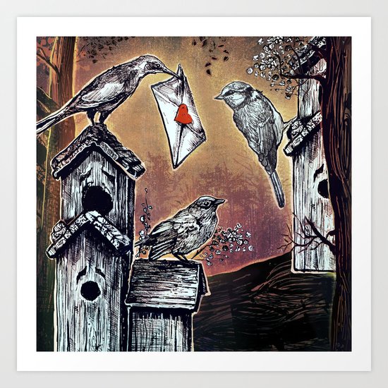 Love Birds Art Print