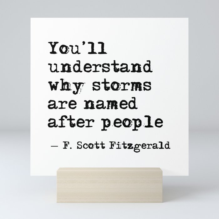 You’ll understand why storms are named after people Mini Art Print