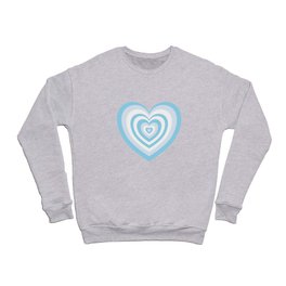 Blue Retro Hearts Crewneck Sweatshirt
