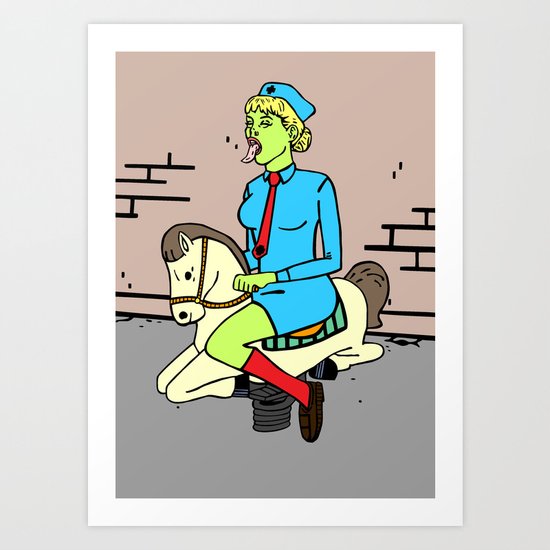 COBRADRELLA- Cavalière de l’Apocalypse/Apocalypse Rider Art Print