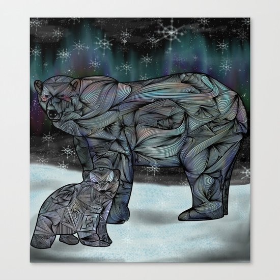 Polar Bears Canvas Print