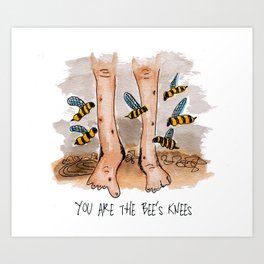 Bee's Knees Art Print