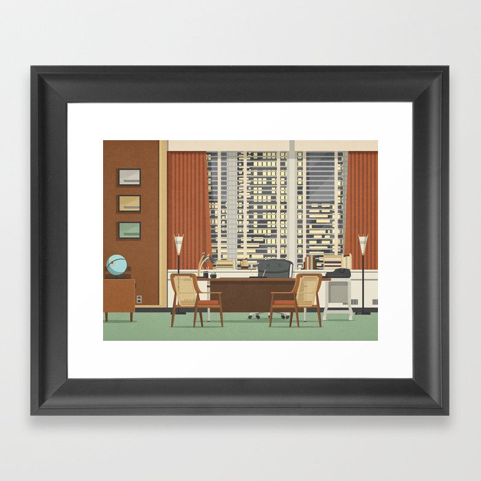 Mad Men Don Draper S Office Framed Art Print By Mad Men Don Draper S Office Framed Art Print