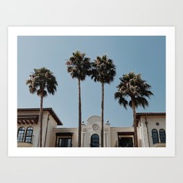 palm trees ii / santa cruz, california Art Print