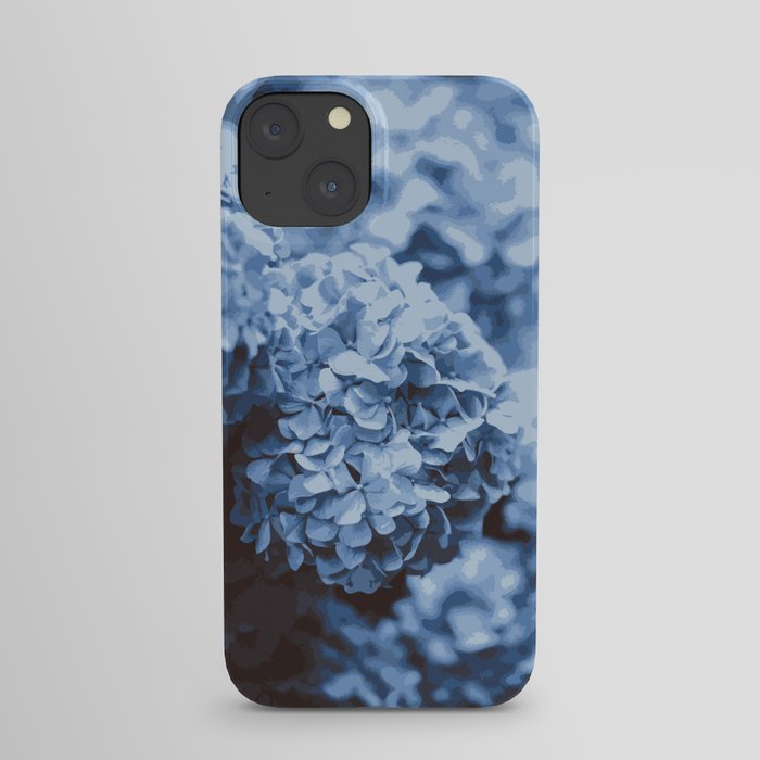 Blue Hydrangea Bouquet Paint by Numbers iPhone Case