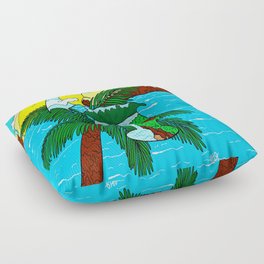 Cocktail Island Floor Pillow