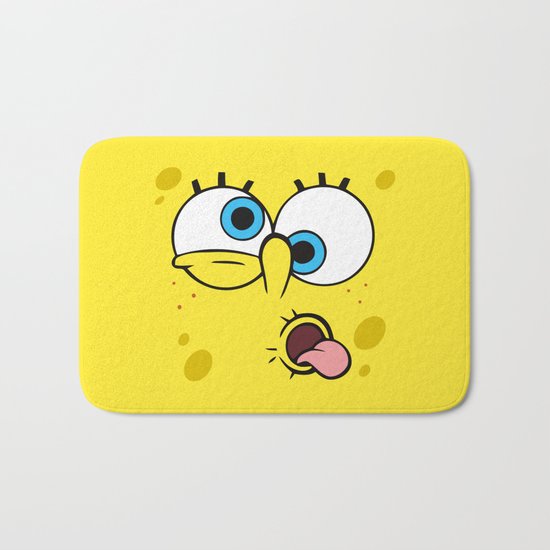 Spongebob Crazy Face Bath Mat