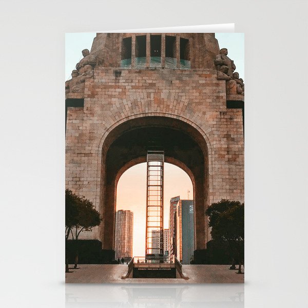 Mexico Photography - Beautiful Monumental Building In The Evening Stationery Cards