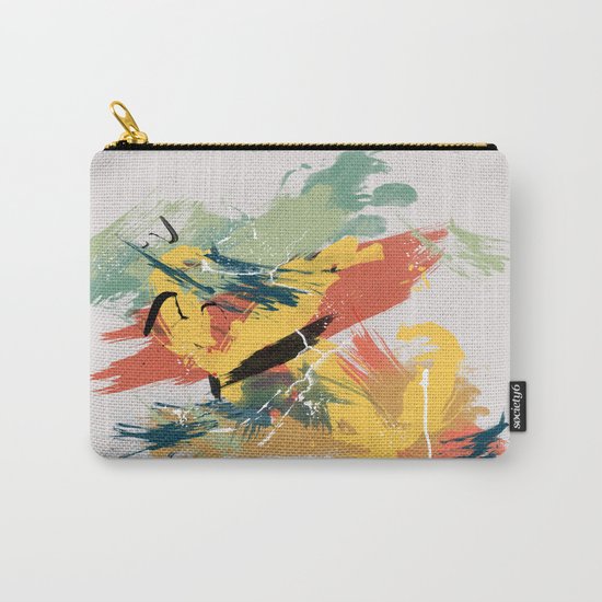 Intuitive Conversations, Abstract Mid Century Colors Carry-All Pouch