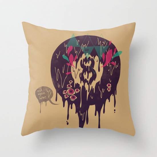 Bad Omen Throw Pillow