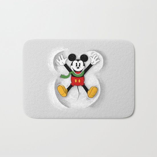 Snow Mickey Bath Mat