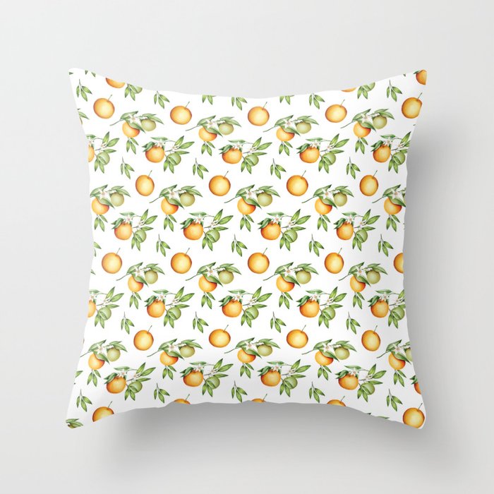 Orange Pattern 2 - Top Selling Design Throw Pillow