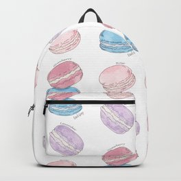 Macaron Pattern ~ Rose, Lavender, Earl Grey, Strawberry Backpack