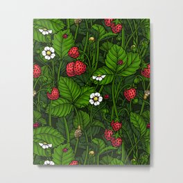 Wild strawberries Metal Print