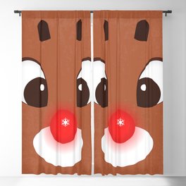 Christmas Claymation Rudolph Blackout Curtain