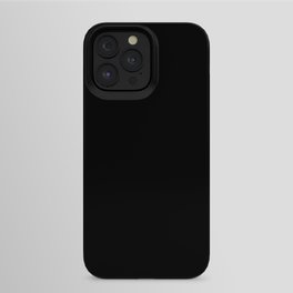 Simply Midnight Black iPhone Case | Digital, Simple, Simpleluxe, Watercolor, Graphicdesign, Solidcolor, Color, Solid, Vintage, Black And White 