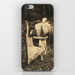 Dance Girl and Death - August Brömse  iPhone Skin