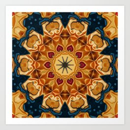 Digitally Painted Mandala Art Print