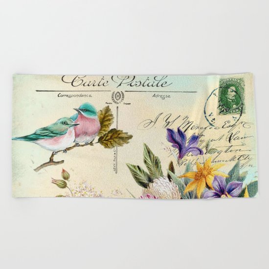 Sweet birds #4 Beach Towel
