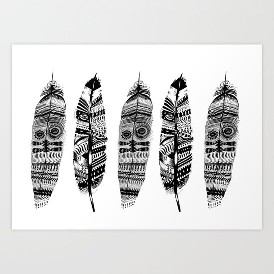 Feather time Art Print