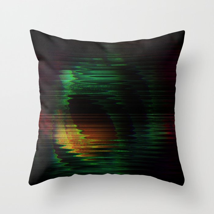 Synth wave Throw Pillow
