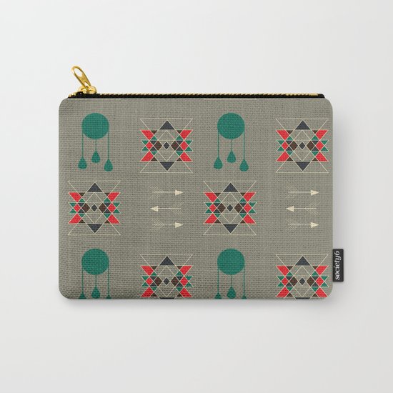 dream-catcher gray Carry-All Pouch