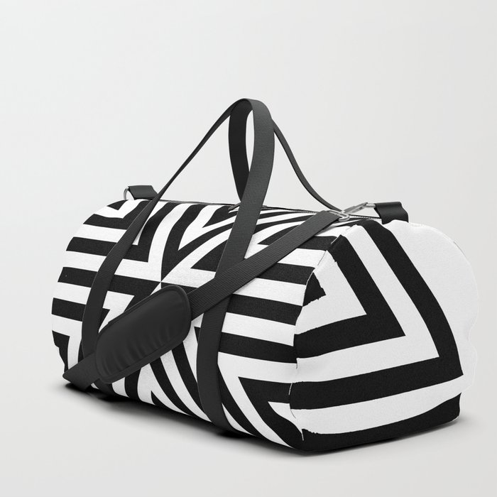 2 Color Triangle Target Hexagon Duffle Bag By Chandlerklebs