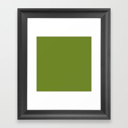 Italian Buckthorn Green Framed Art Print