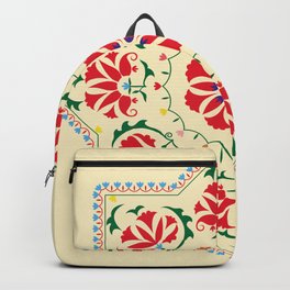 Uzbek ethnic vintage ornament suzani Backpack