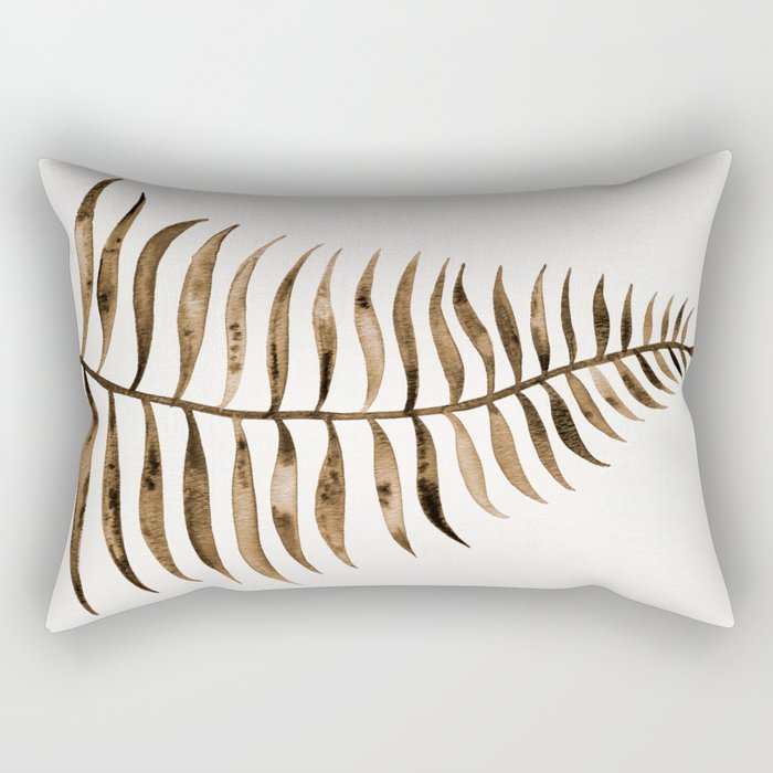 Palm Leaf – Sepia Rectangular Pillow