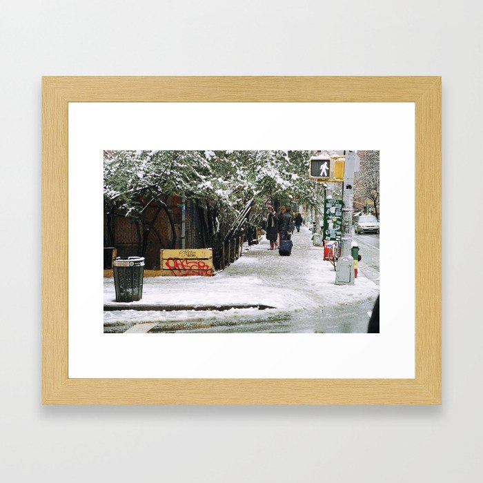 Snowy East Side (NYC) Framed Art Print