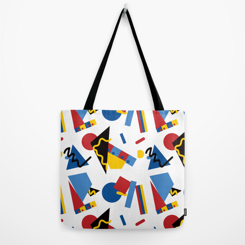 Postmodern Primary Color Party Decorations Tote Bag By