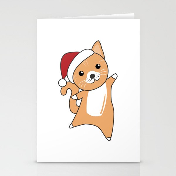 Cat Christmas Snow Winter Animals Cats Stationery Cards