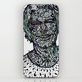 TIMOTHY LEARY watercolor and ink portrait iPhone Skin