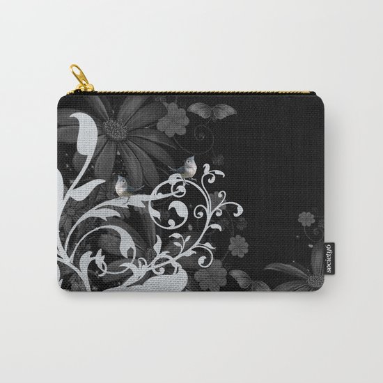 Wonderful floral design with birds Carry-All Pouch
