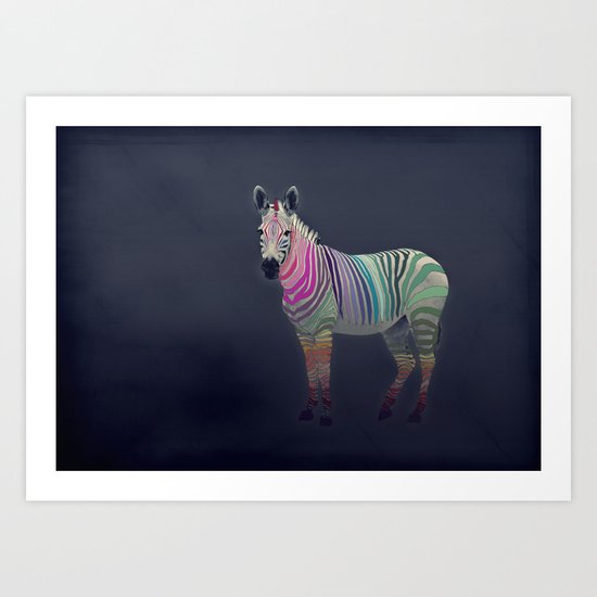 Zebra Art Print
