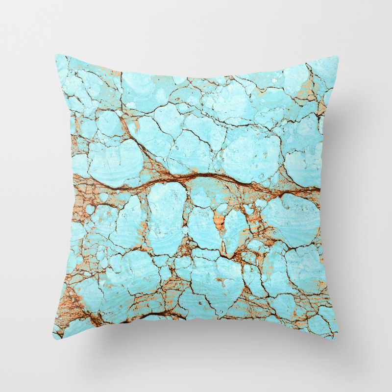 turquoise couch pillows