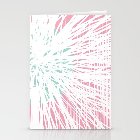 Pink Doodle Floral by Friztin Stationery Cards