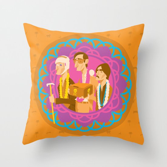 The Darjeerling Limited Throw Pillow