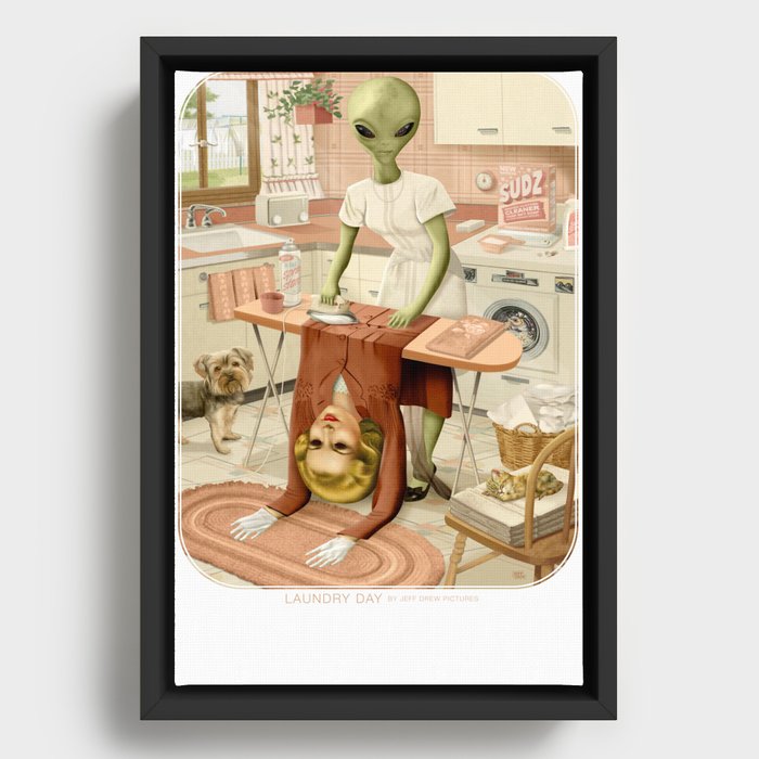 Laundry Day Framed Canvas