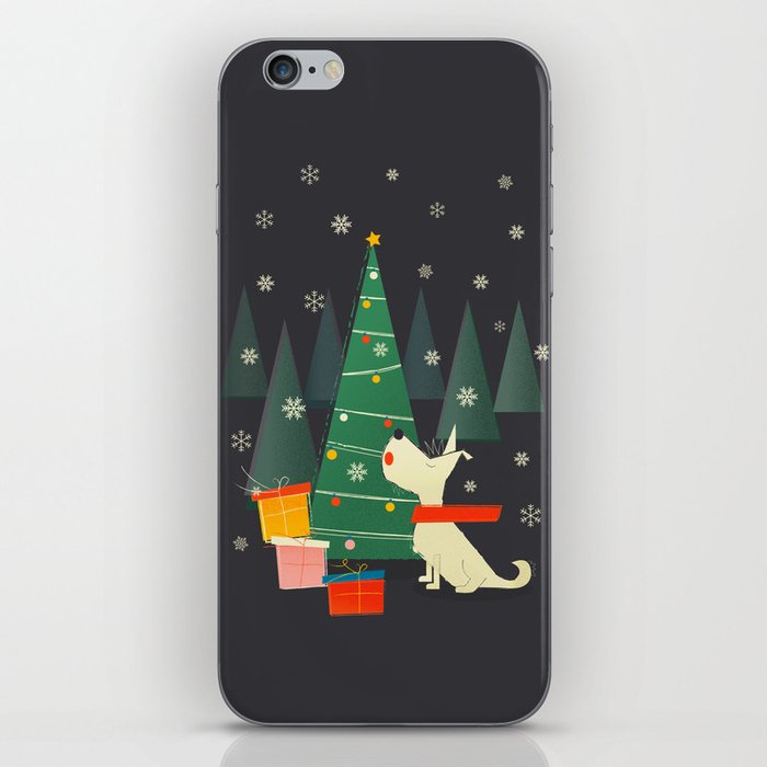 Little White Christmas Westie iPhone Skin