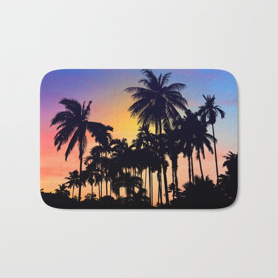 palm tree Bath Mat