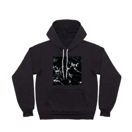 Abstract Black Marble Texture Hoody