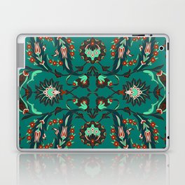 Green Floral Texture Background Laptop Skin