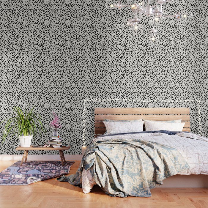 Polka Dots Dalmatian Spots Black And White Wallpaper By