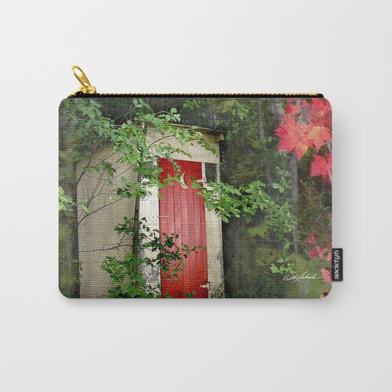 The Red Outhouse Door Carry-All Pouch