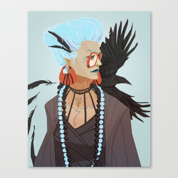 Raven Witch Canvas Print