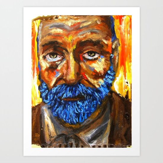 L'incendie du Roi Gris Art Print