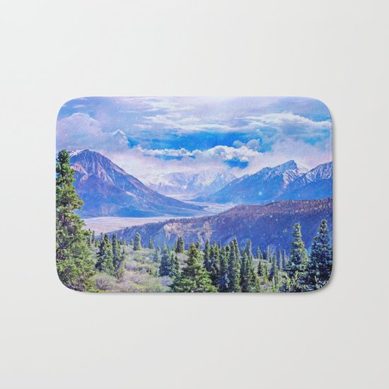 Neverland mountains Bath Mat