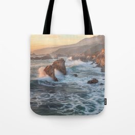 Waves Crashing  Tote Bag